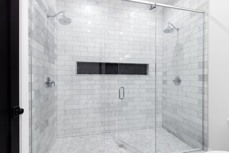 Corner Shower with Niche Storage